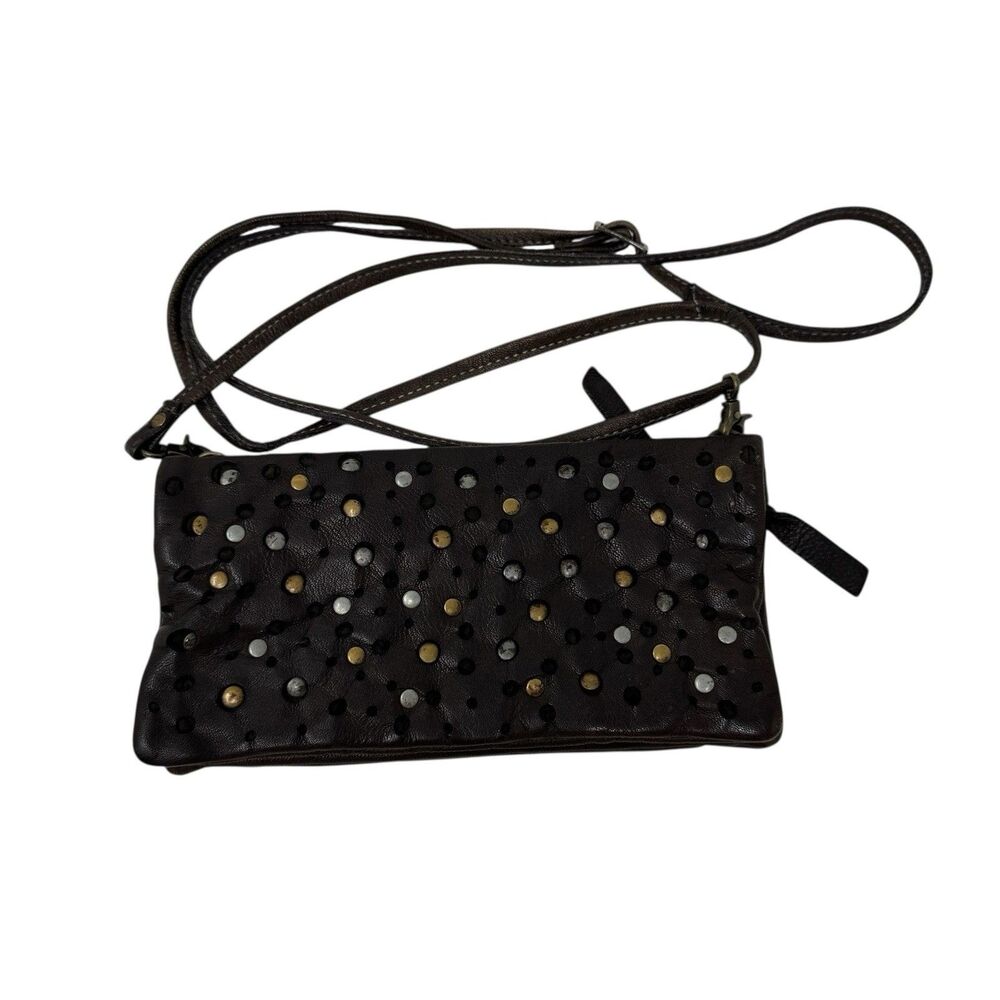 Latico Crossbody Shoulder Bag Small Purse Brown Butter Soft Leather Womens